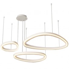 Φωτιστικό Κρεμαστό Φ110cm LED 100W 14000lm 230V Λευκό Φως σε Λευκό CALISTA